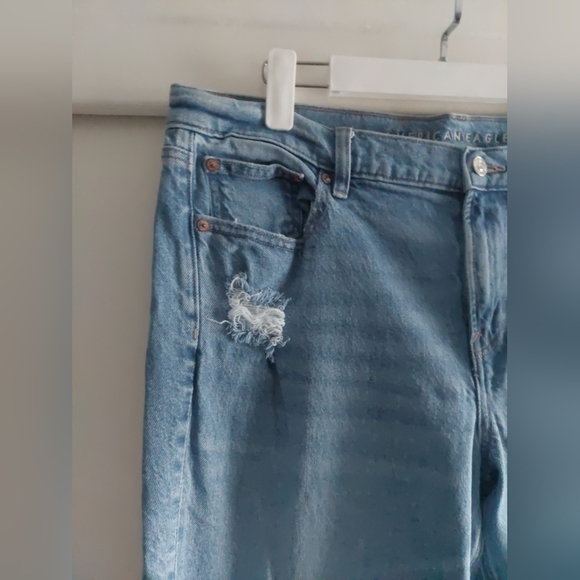 American Eagle '90s Low Rise Skinny Kick Boot Jeans Size 16 - Picture 4 of 11